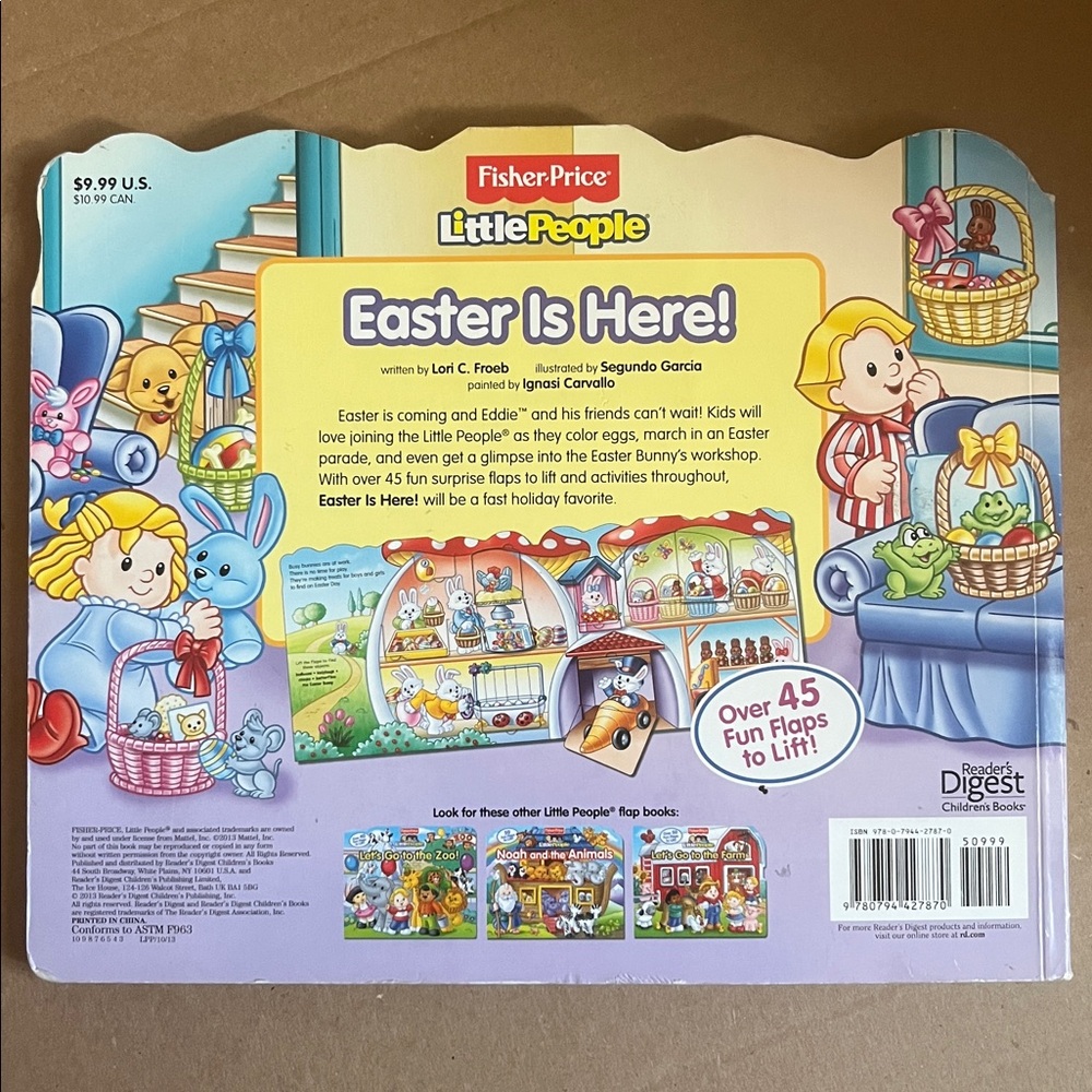 Fisher-Price Little People Easter Flap Book 2013 - Picture 3 of 3